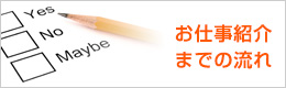 お仕事紹介までの流れ